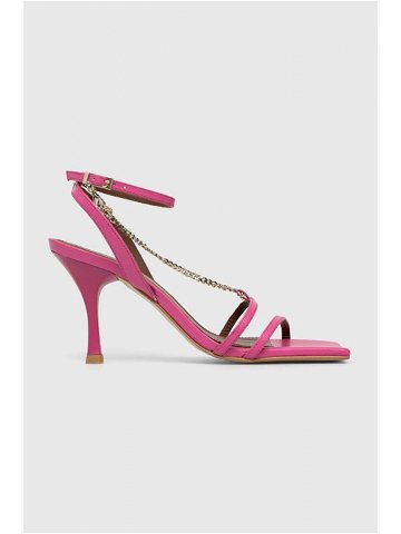 Kožené sandály Alohas růžová barva HEWEP1C7 84