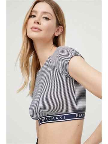 Tričko Emporio Armani Underwear tmavomodrá barva