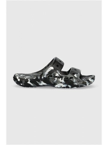 Pantofle Crocs BAYA MARBLED SANDAL dámské černá barva 208332