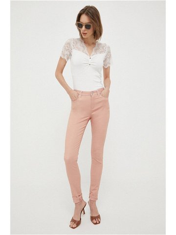 Kalhoty Morgan dámské růžová barva