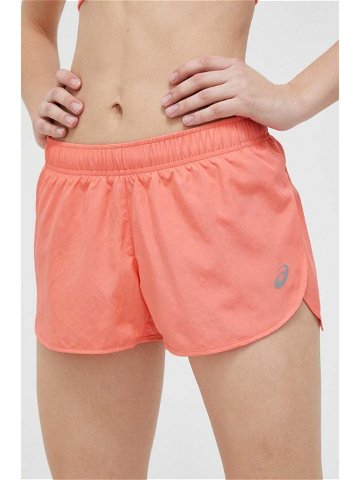 Běžecké šortky Asics Core Split oranžová barva medium waist