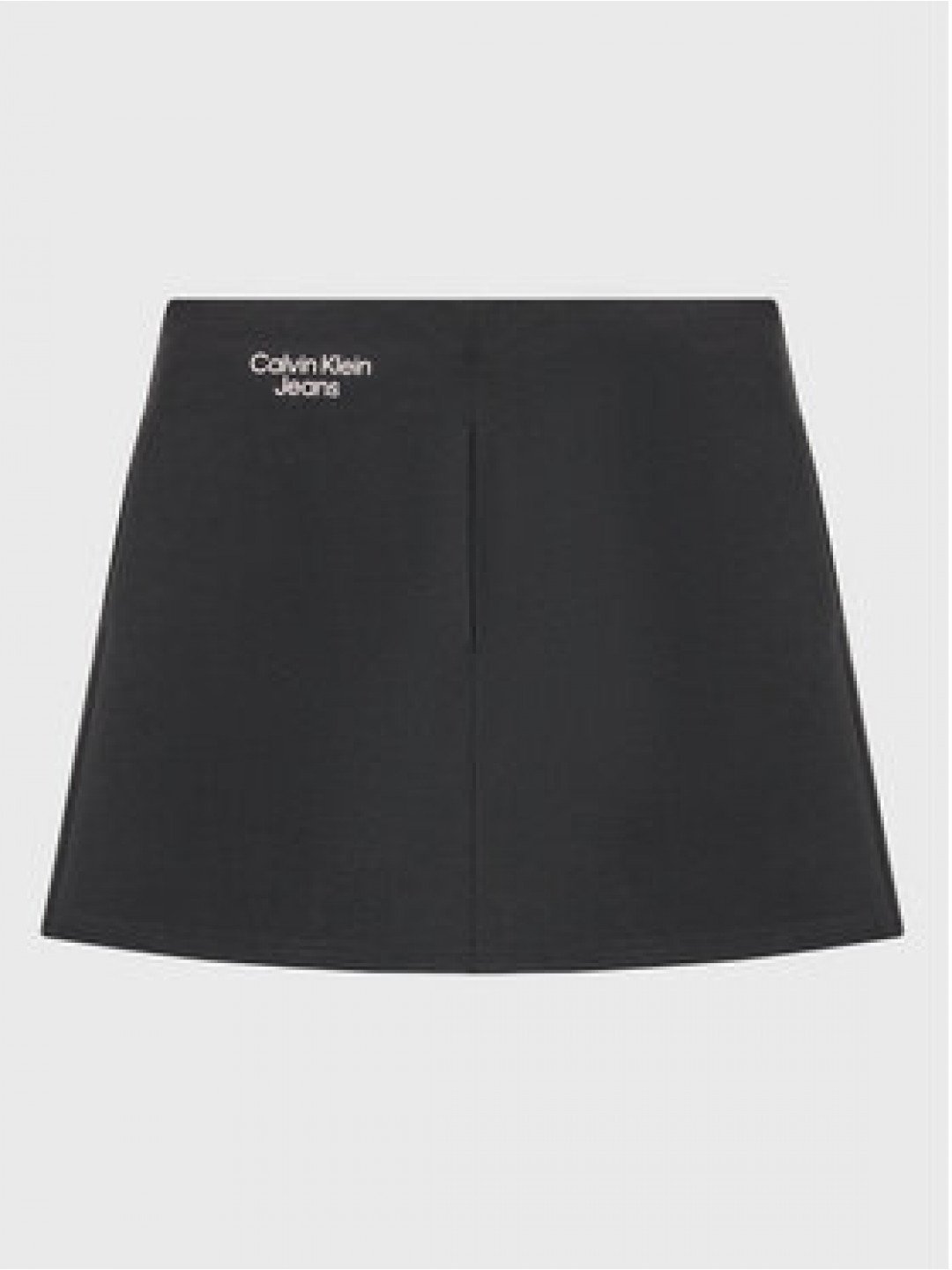 Calvin Klein Jeans Trapézová sukně Stack Logo IG0IG01998 Černá Regular Fit