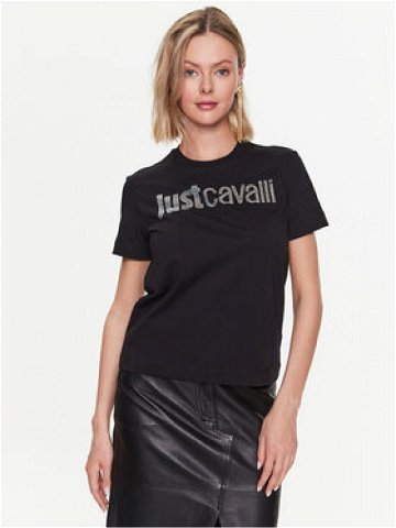 Just Cavalli T-Shirt 74PBHE01 Černá Regular Fit