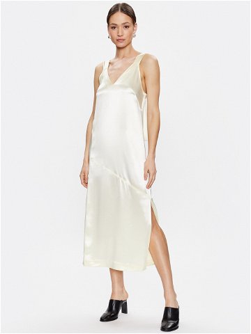Calvin Klein Koktejlové šaty Naia K20K205191 Béžová Slim Fit