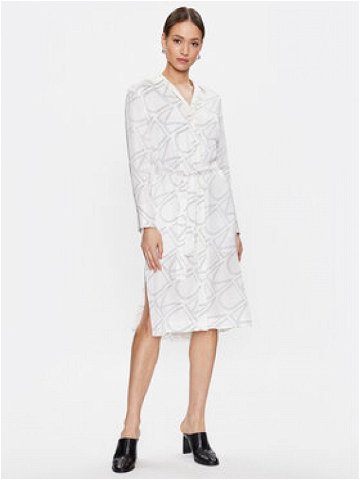 Calvin Klein Košilové šaty K20K205509 Bílá Regular Fit