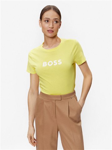 Boss T-Shirt Logo 50468356 Žlutá Regular Fit