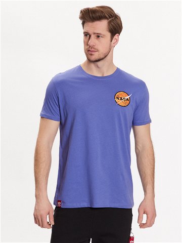 Alpha Industries T-Shirt NASA Davinci T 136508 Fialová Regular Fit