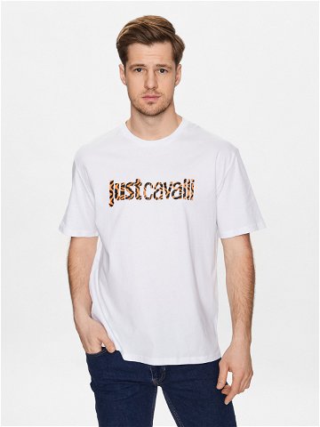 Just Cavalli T-Shirt 74OBHG02 Bílá Regular Fit