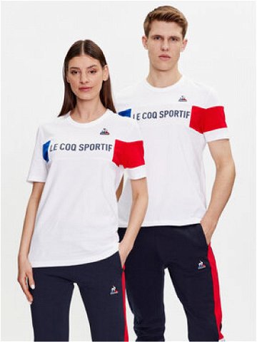 Le Coq Sportif T-Shirt Unisex 2310012 Bílá Regular Fit