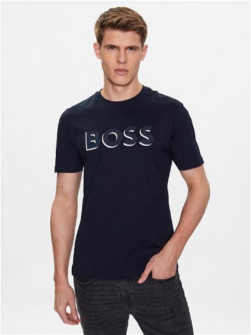 Boss T-Shirt 50481611 Tmavomodrá Regular Fit