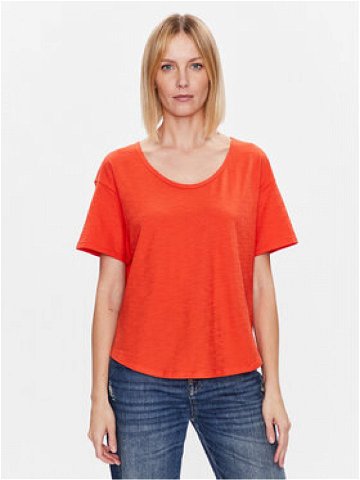 United Colors Of Benetton T-Shirt 3BVXD1033 Oranžová Relaxed Fit