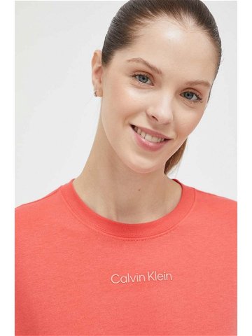 Sportovní tričko Calvin Klein Performance Essentials oranžová barva