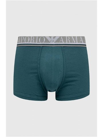 Boxerky Emporio Armani Underwear pánské zelená barva