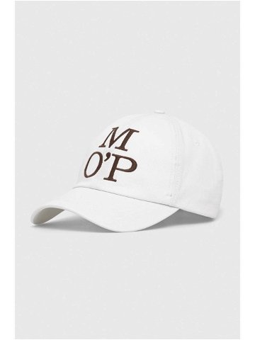 Bavlněná baseballová čepice Marc O Polo bílá barva