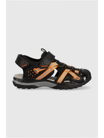 Dětské sandály Geox černá barva
