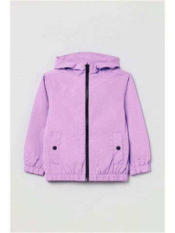Dětská bunda OVS fialová barva