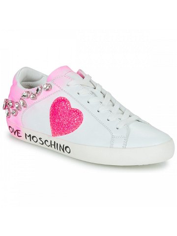 Love Moschino FREE LOVE Tenisky Růžová