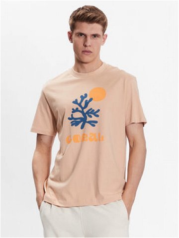 Outhorn T-Shirt TTSHM461 Béžová Regular Fit