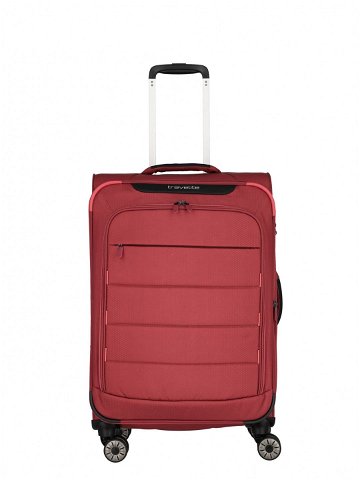 Cestovní kufr Travelite Skaii 4w M – červená