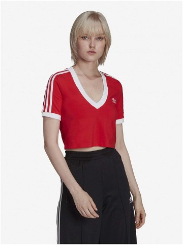 Červený dámský crop top adidas Originals
