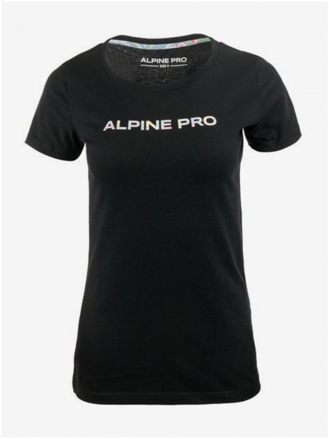 Černé dámské tričko s nápisem ALPINE PRO Gabora