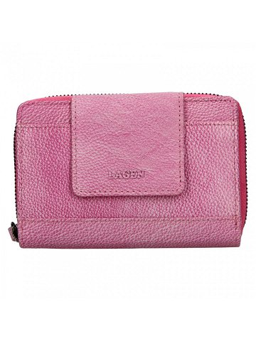 Dámská kožená peněženka Lagen Agáta – světle růžová