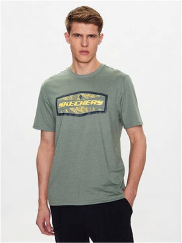 Skechers T-Shirt Latitude MTS368 Zelená Regular Fit