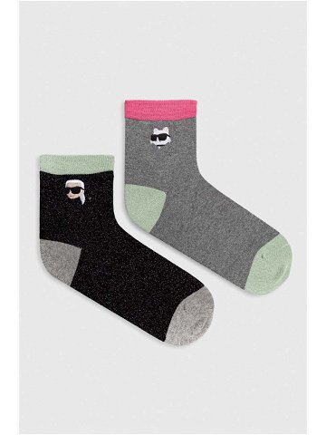 Ponožky Karl Lagerfeld 2-pack dámské