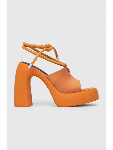 Sandály Karl Lagerfeld ASTRAGON HI oranžová barva KL33725