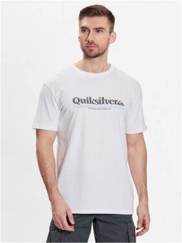 Quiksilver T-Shirt Between The Lines EQYZT07216 Bílá Regular Fit