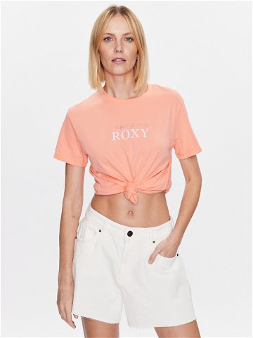 Roxy T-Shirt Noon Ocean ERJZT05490 Oranžová Regular Fit