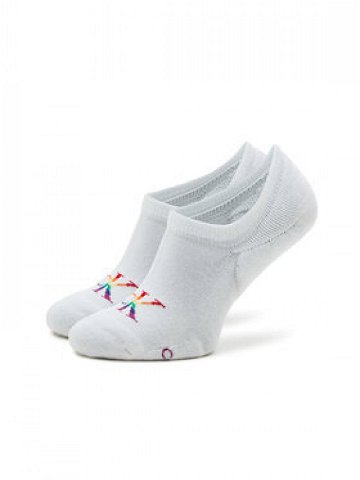 Calvin Klein Jeans Pánské kotníkové ponožky Pride 701223912 Bílá