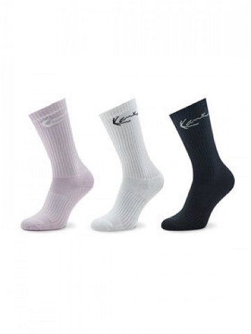 Karl Kani Sada 3 párů vysokých ponožek unisex Signature 3-Pack Sock 3104005 Barevná