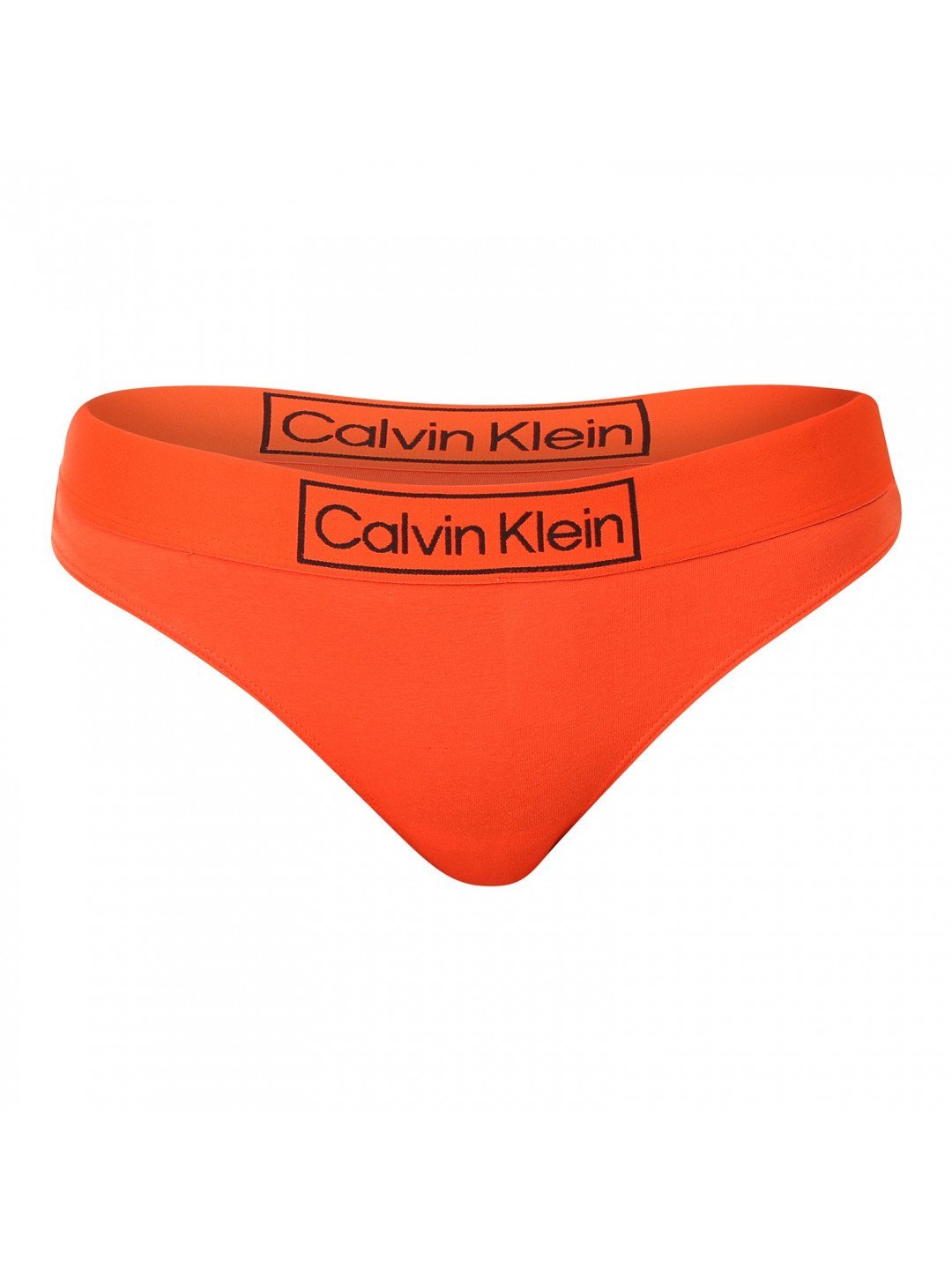 Dámská tanga Calvin Klein oranžová QF6774E-3CI S