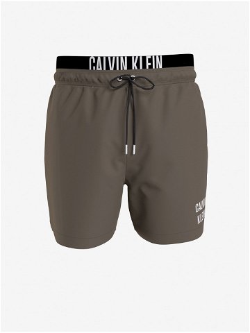 Khaki pánské plavky Calvin Klein Underwear