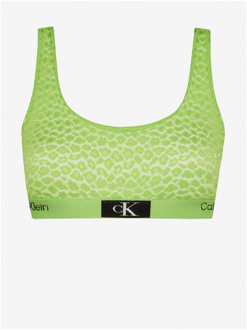 Světle zelená dámská krajková podprsenka Calvin Klein Underwear