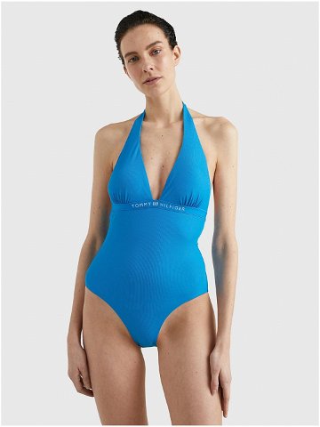 Modré dámské jednodílné plavky Tommy Hilfiger Underwear