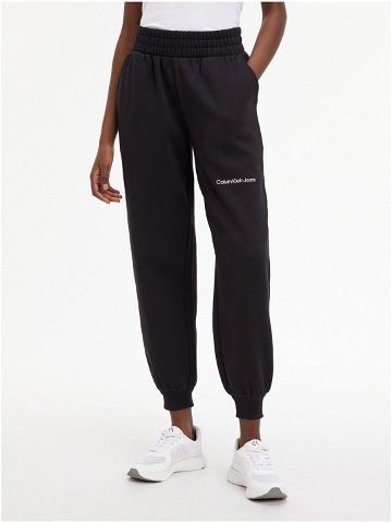 Černé dámské zkrácené tepláky Calvin Klein Jeans