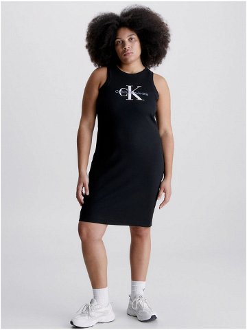 Černé dámské krátké šaty Calvin Klein Jeans