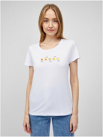 Bílé dámské tričko ZOOT Original Vejce časovka