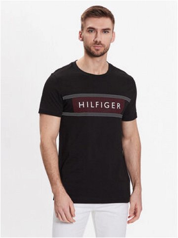 Tommy Hilfiger T-Shirt Brand Love Chest MW0MW30035 Černá Slim Fit