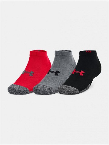 Ponožky Under Armour UA Heatgear Low Cut 3pk – červená