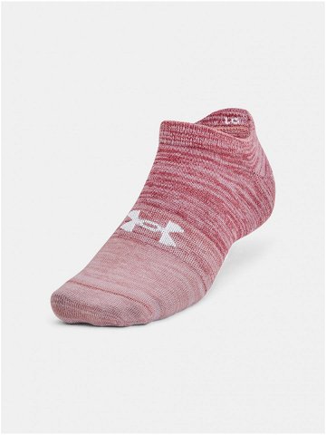 Ponožky Under Armour UA Essential No Show 3pk – růžová
