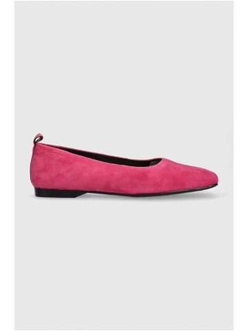 Semišové baleríny Vagabond Shoemakers DELIA růžová barva 5307 240 46