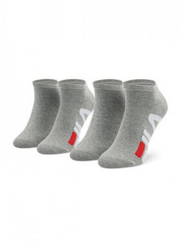 Fila Sada 2 párů nízkých ponožek unisex Invisible F9199 Šedá