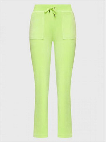 Juicy Couture Teplákové kalhoty Del Ray JCAP180 Zelená Regular Fit