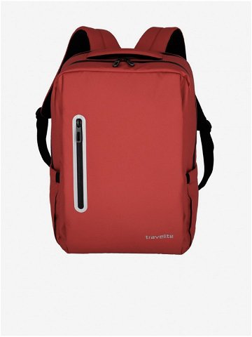 Batoh Travelite Basics Boxy backpack – červená