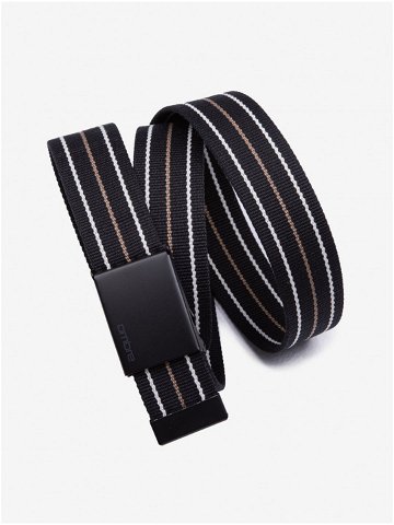 Černý pánský pruhovaný pásek Ombre Clothing