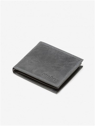 Šedá pánská kožená peněženka Ombre Clothing