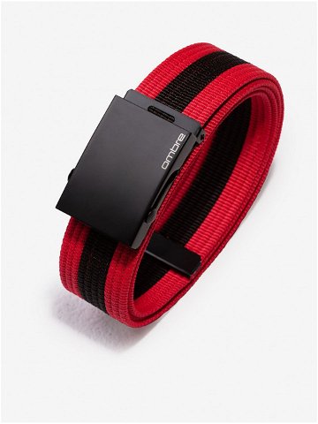Černo-červený pánský látkový pásek Ombre Clothing A377